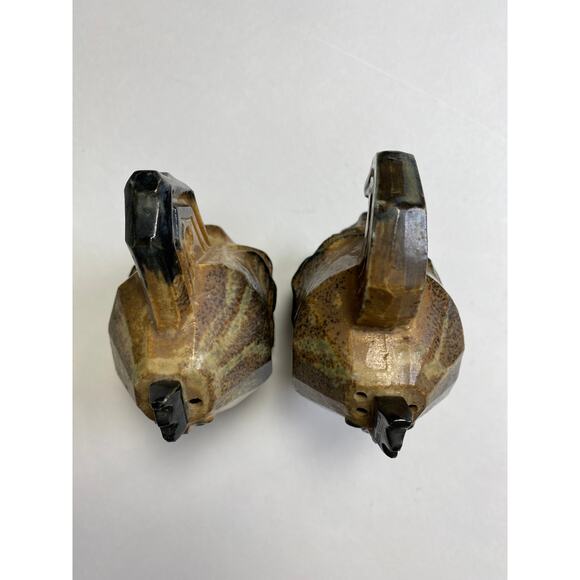 Vintage MCM Holt Howard Stonewear Salt Pepper Shakers Rooster Hen Chicken 4" - Picture 6 of 8